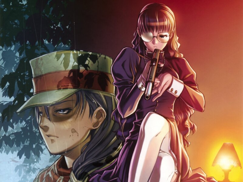 Anime characters with gun