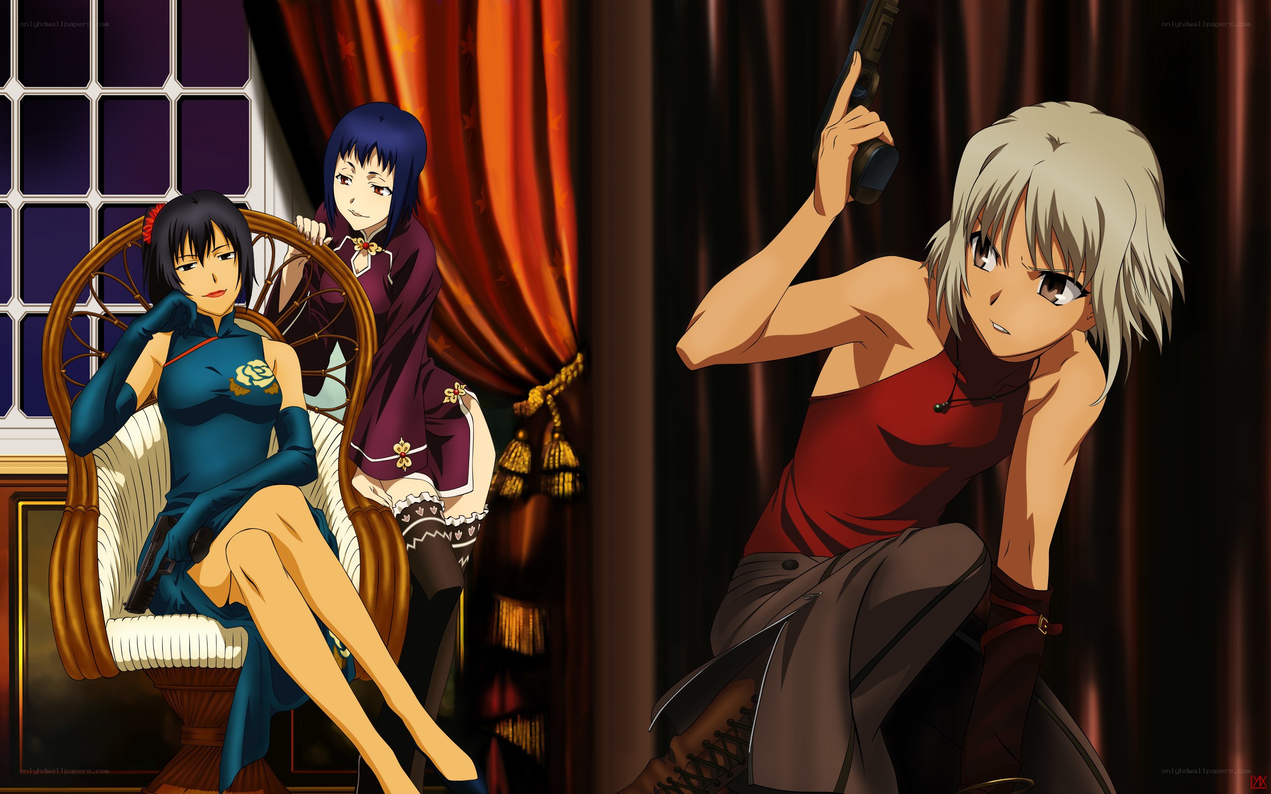 anime characters with guns