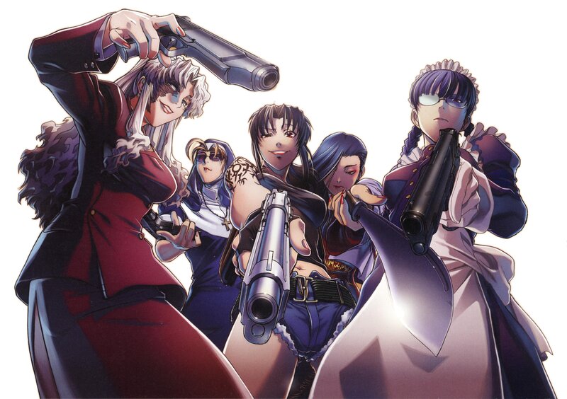 anime characters with guns