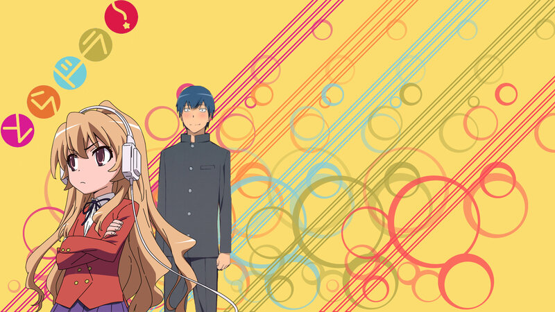 Anime Characters with Headphones — Yellow