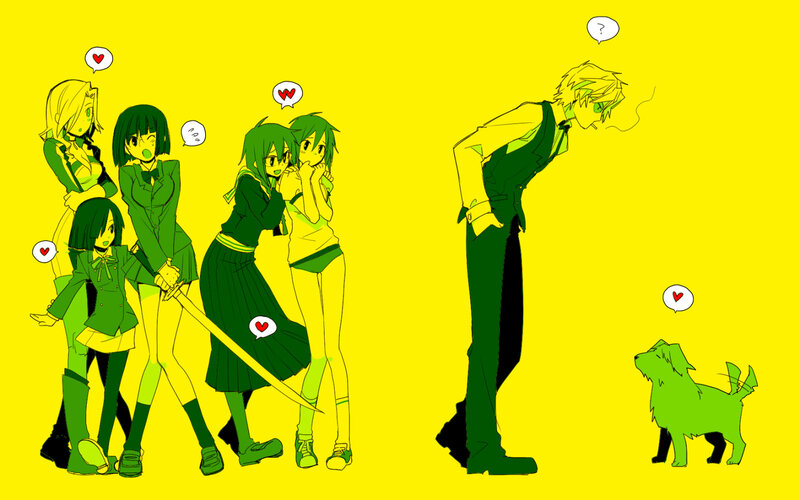 anime characters with hearts