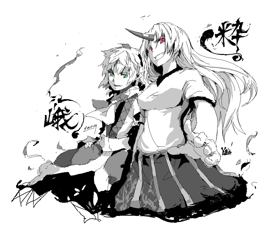 anime characters with horns