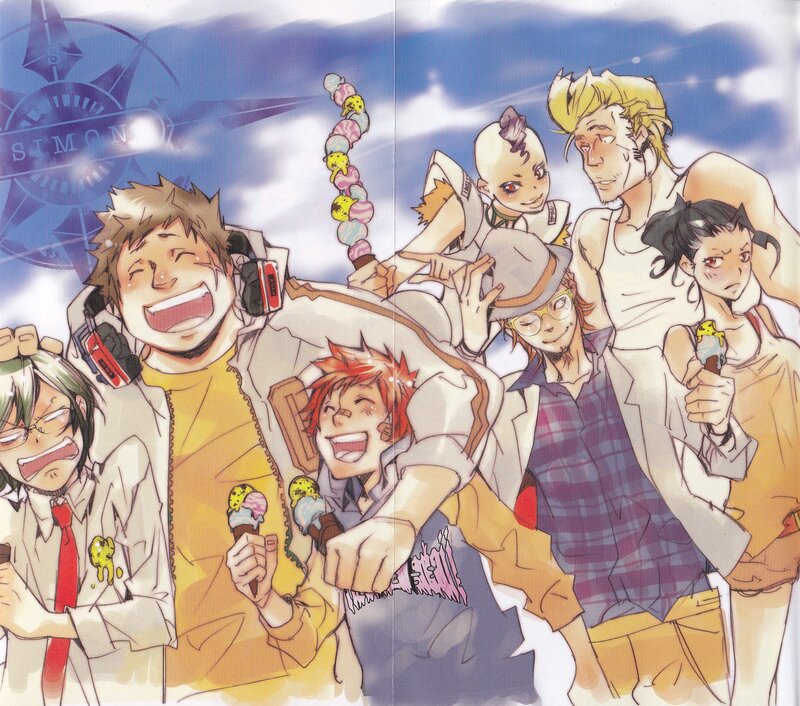 anime characters with ice cream