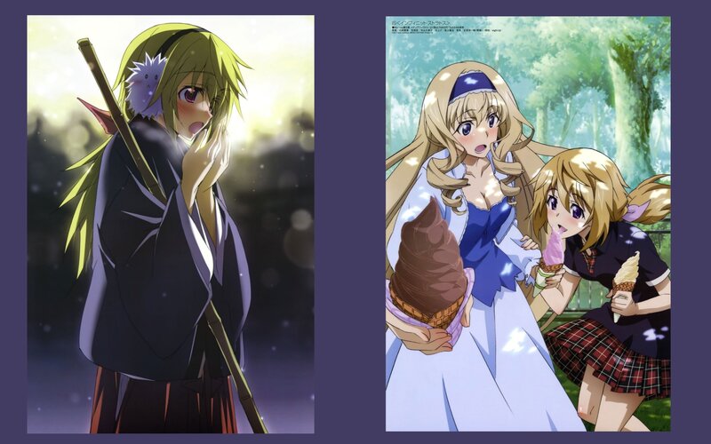 Anime characters with ice cream