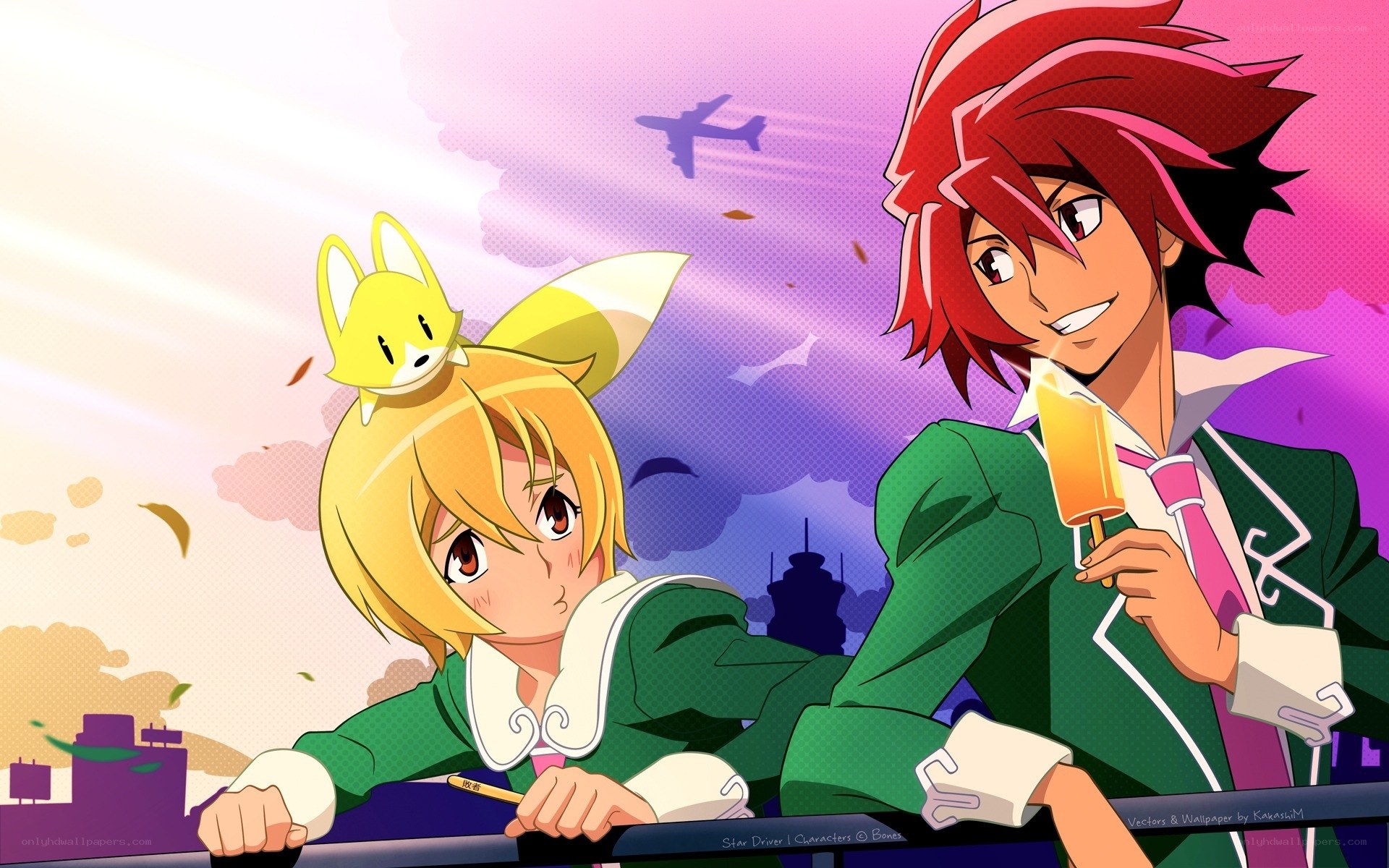 anime characters with ice cream