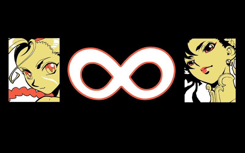 anime characters with infinity symbol