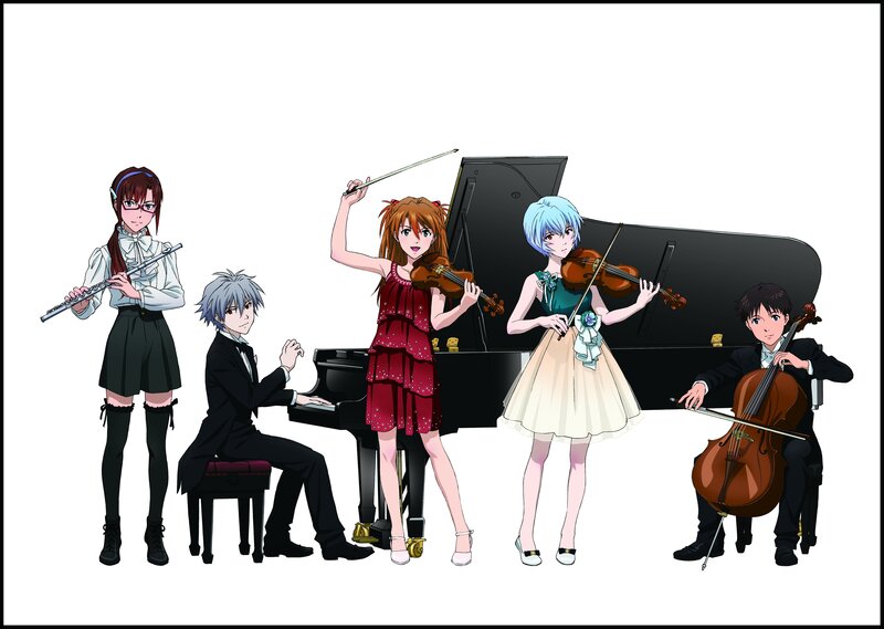 Anime Characters with Instruments — Black