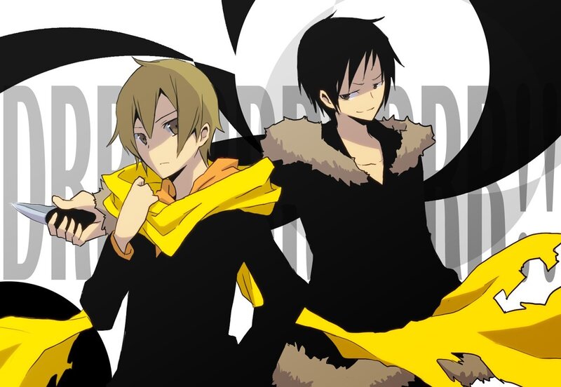 Anime characters with knives