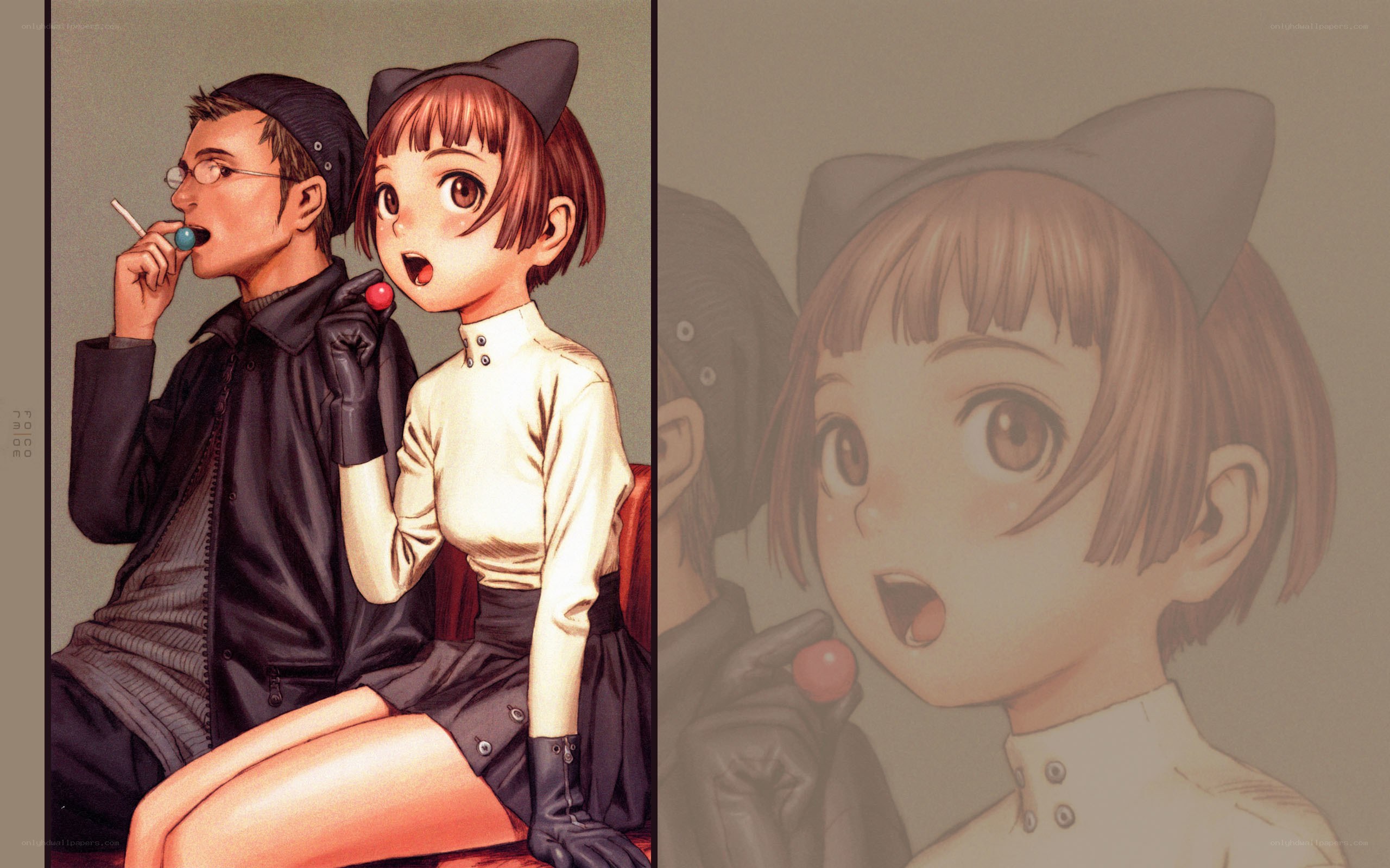 anime characters with lollipops