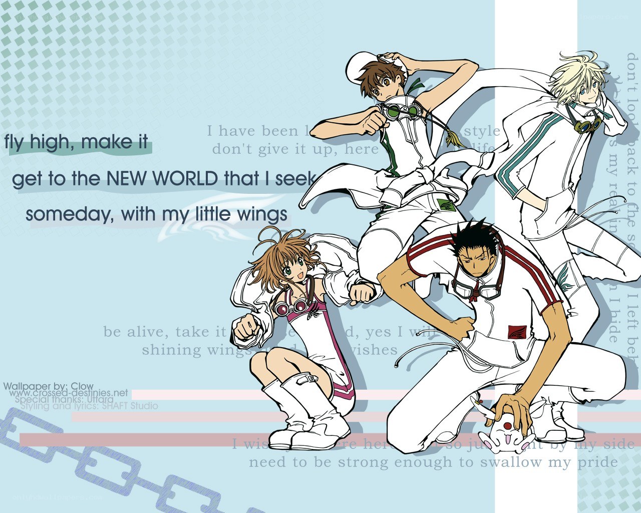 anime characters with lyrics