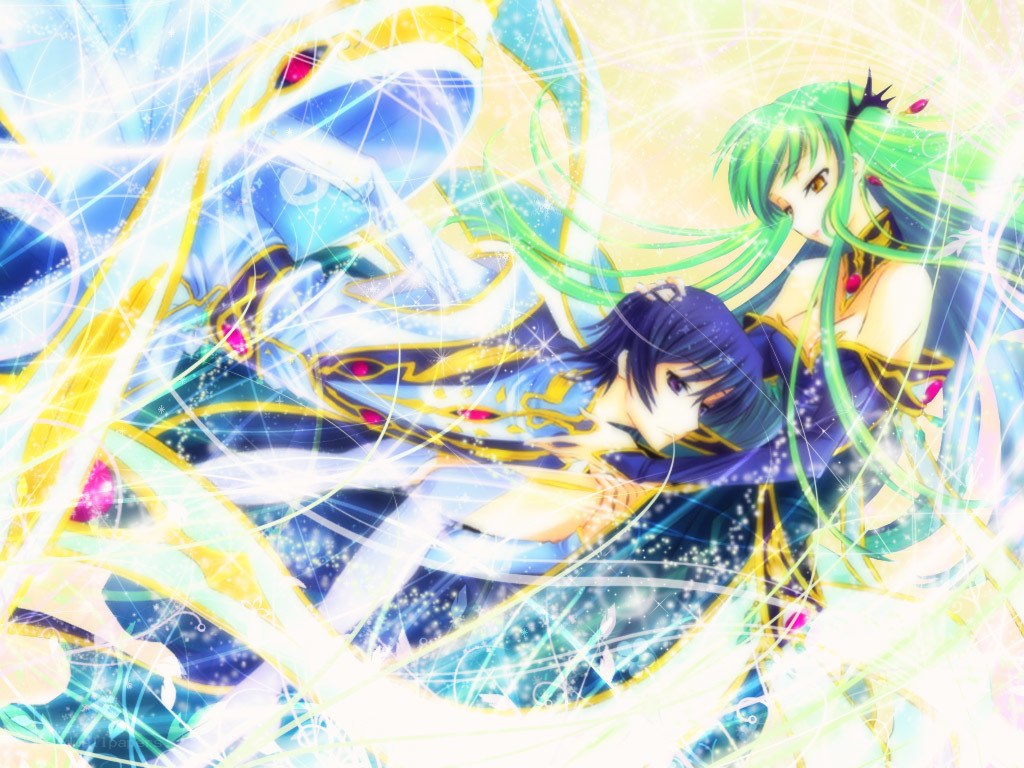 anime characters with magical energy