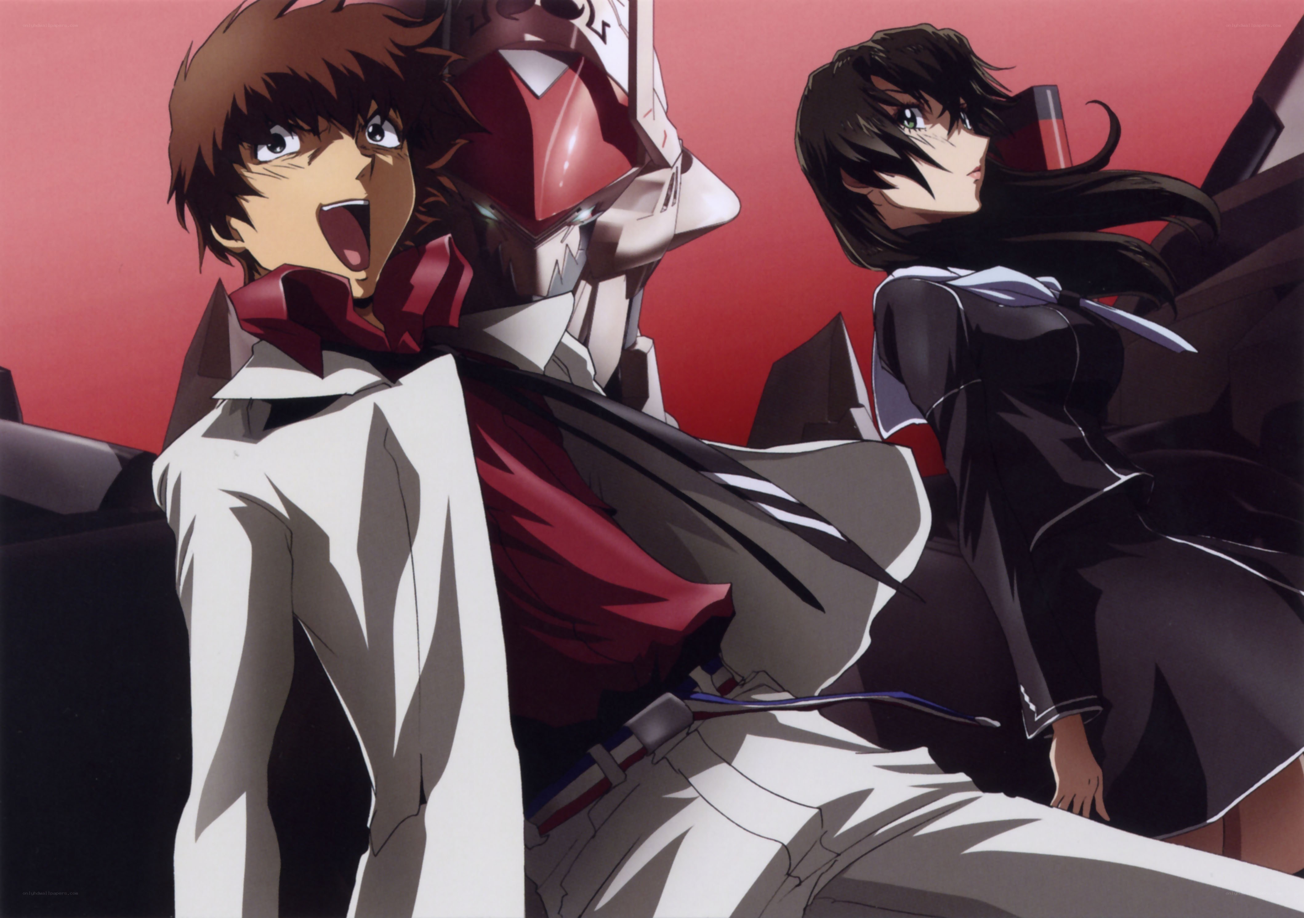 Anime characters with mecha