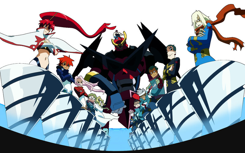 Anime characters with mecha