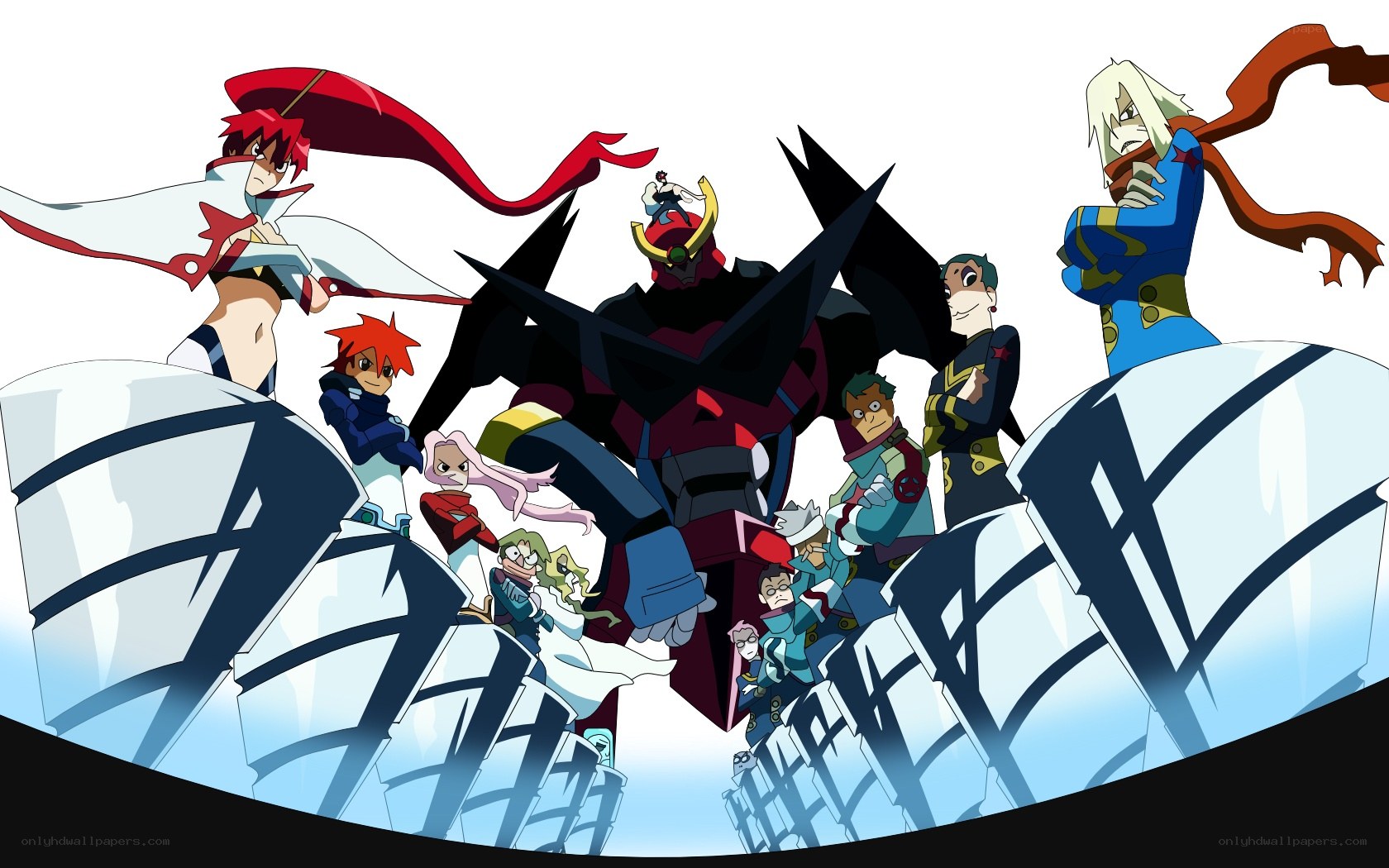 anime characters with mecha