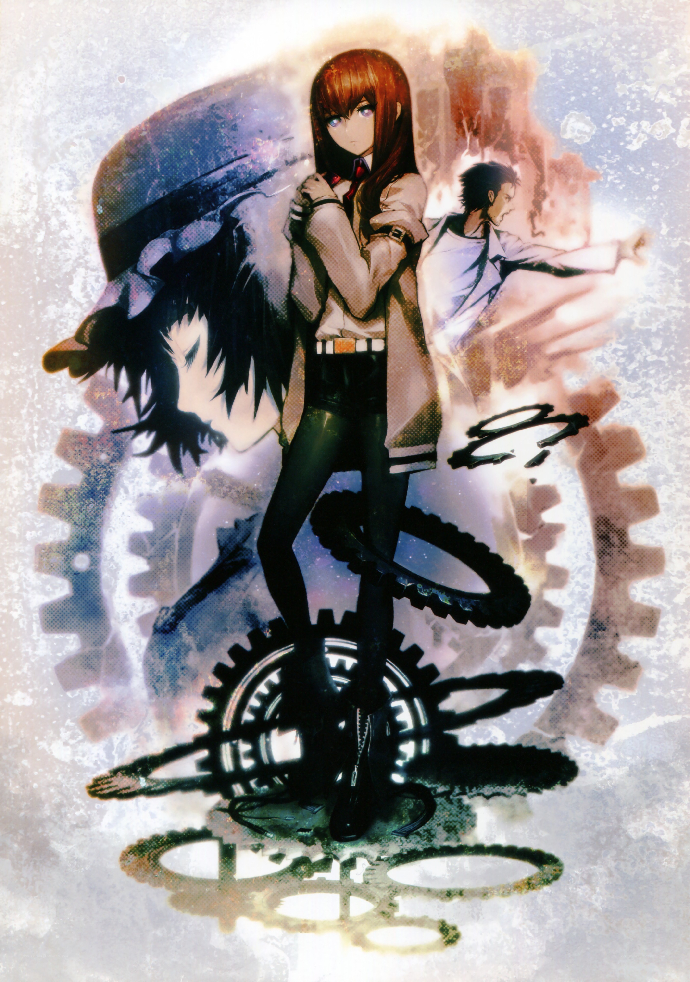 Anime characters with mechanical gears