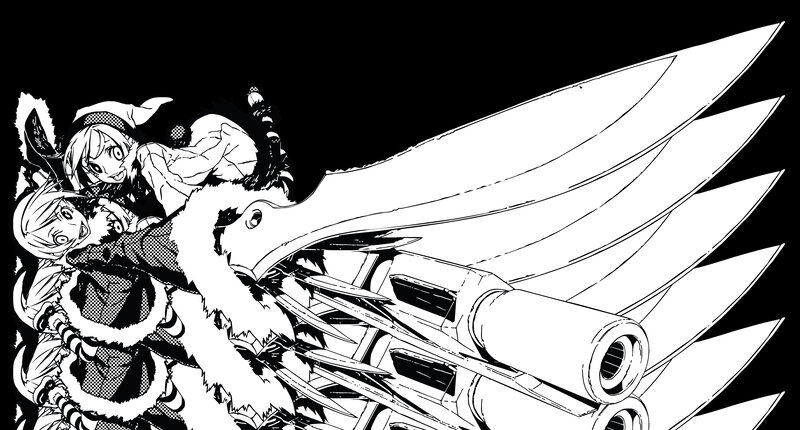 anime characters with mechanical wings