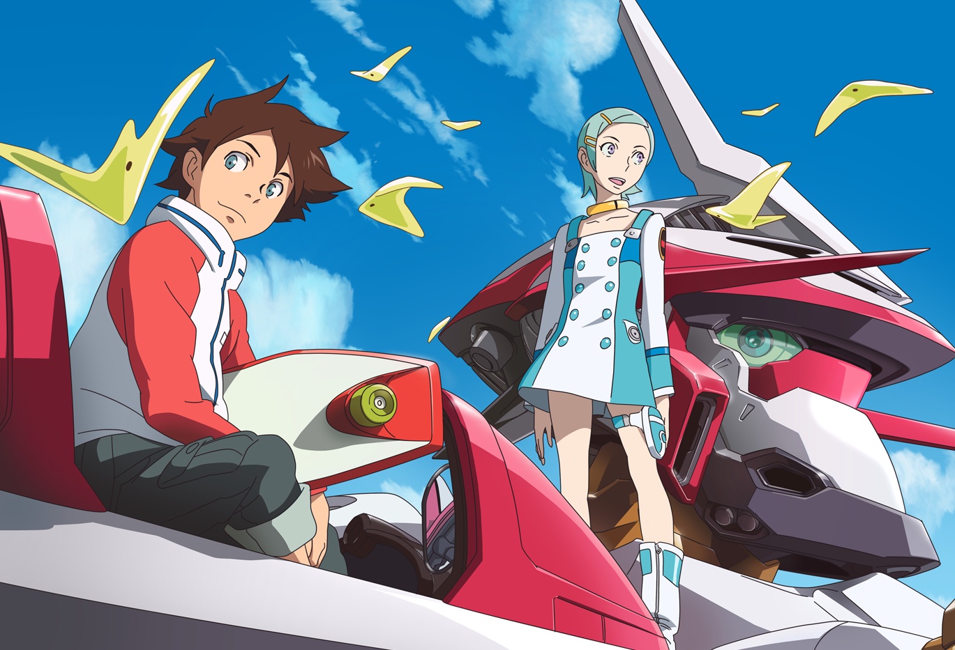 Anime characters with mechs