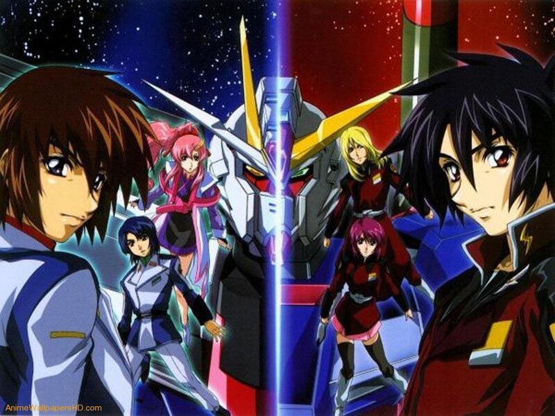 Anime Characters with Mechs — Blue