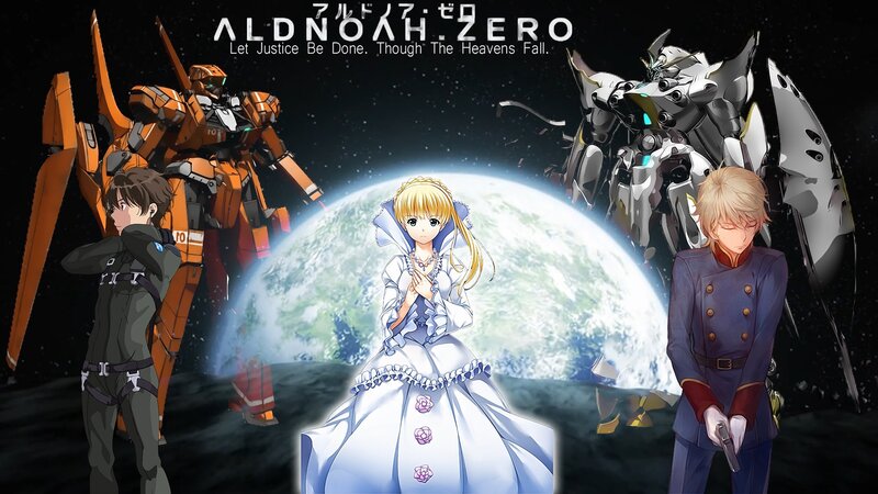 Anime Characters with Mechs — White, Dramatic