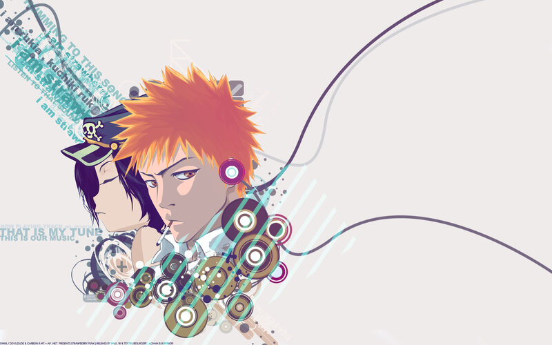 anime characters with music theme