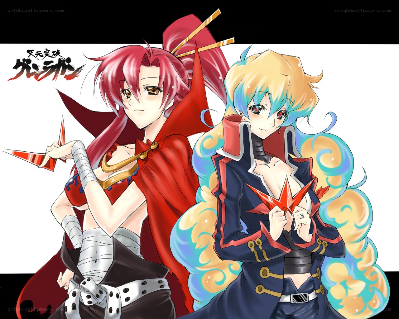 Anime characters with origami