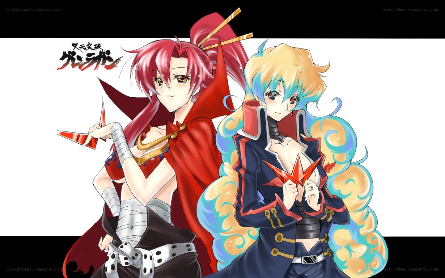 Anime characters with origami