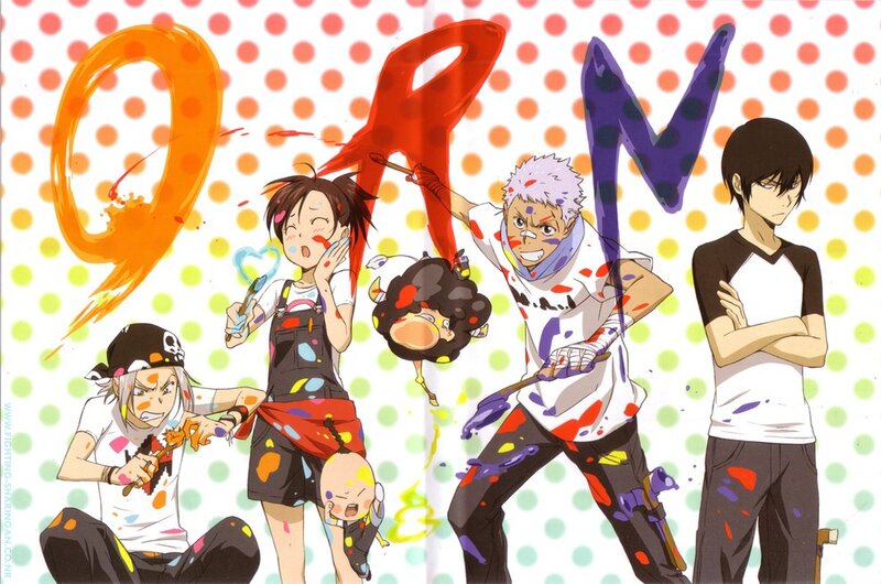 Anime Characters with Paint