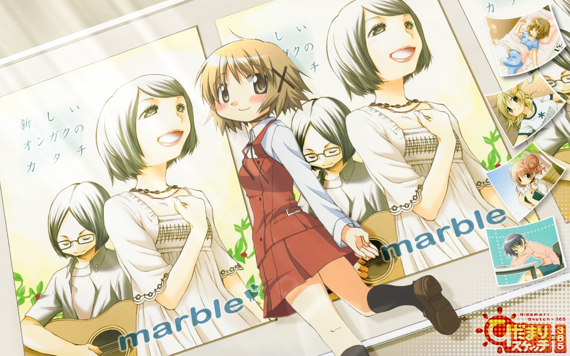 Anime characters with photos