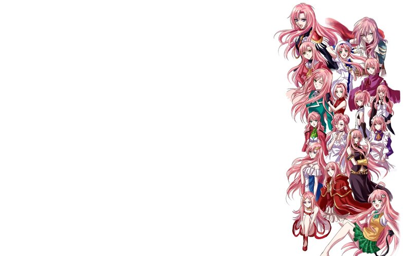 anime characters with pink hair