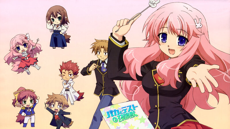 anime characters with pink hair