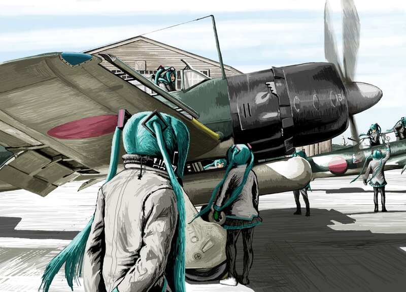 Anime Characters with Planes