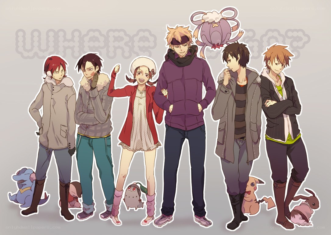 anime characters with pokémon