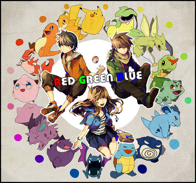 Anime Characters with Pokémon — White