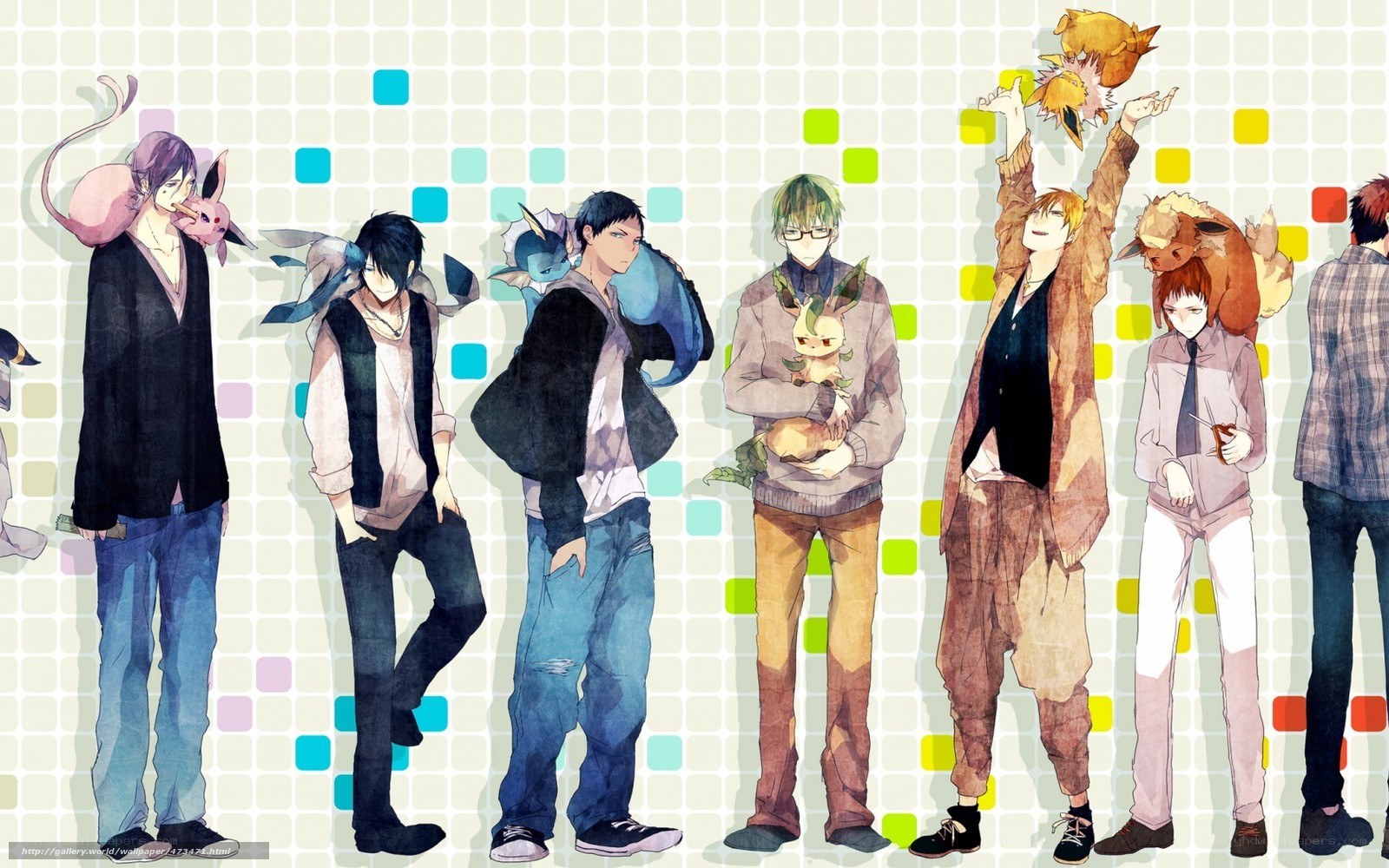 anime characters with Pokémon