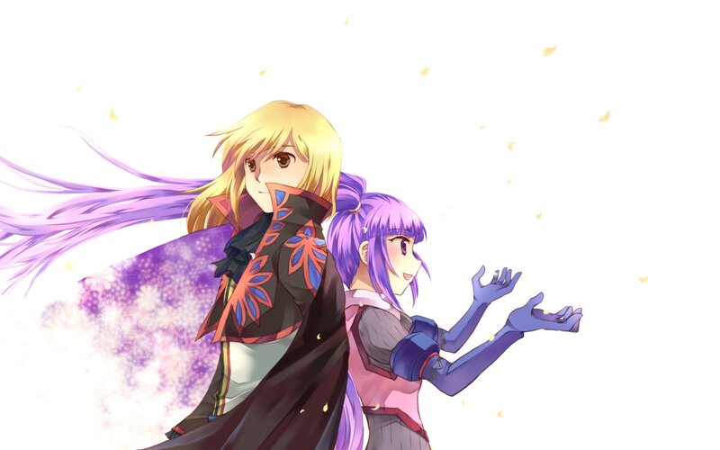 anime characters with purple hair