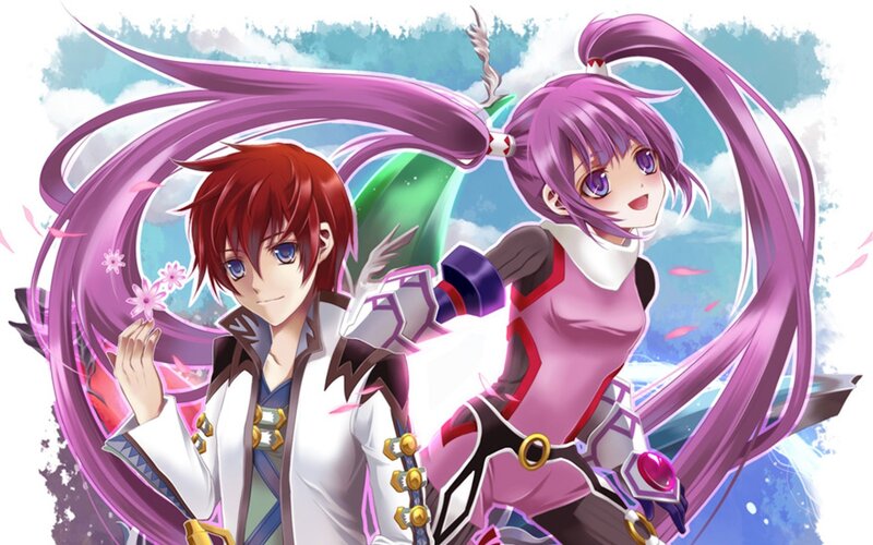 anime characters with purple hair