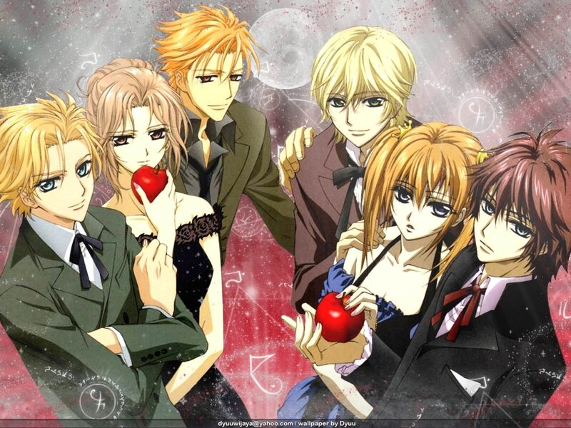anime characters with red apples