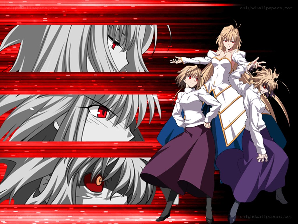 Anime characters with red eyes