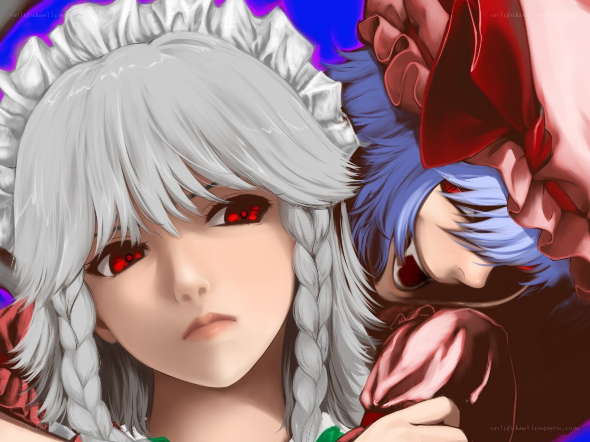 anime characters with red eyes