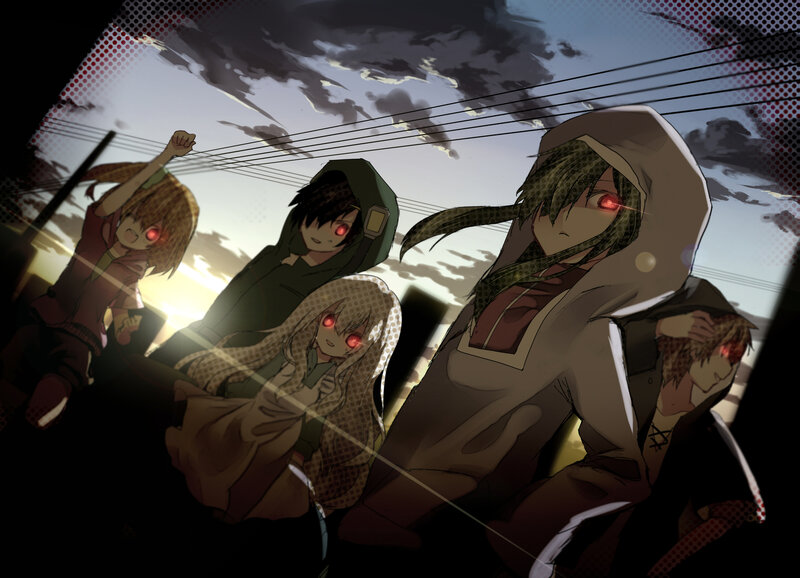Anime Characters with Red Eyes — Brown