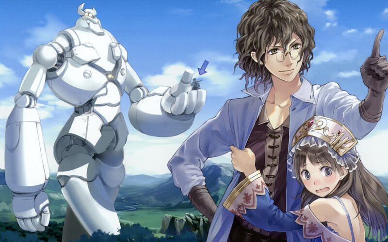 Anime characters with robot