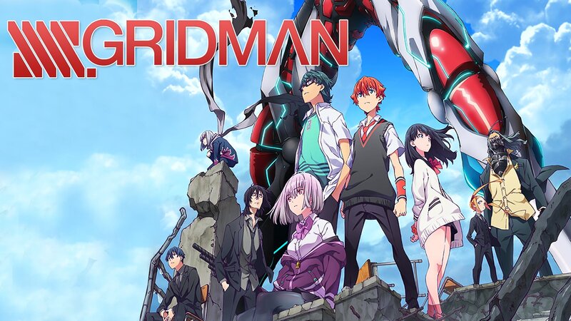 Anime Characters with Robot — Blue, Dramatic, Afternoon, Sky