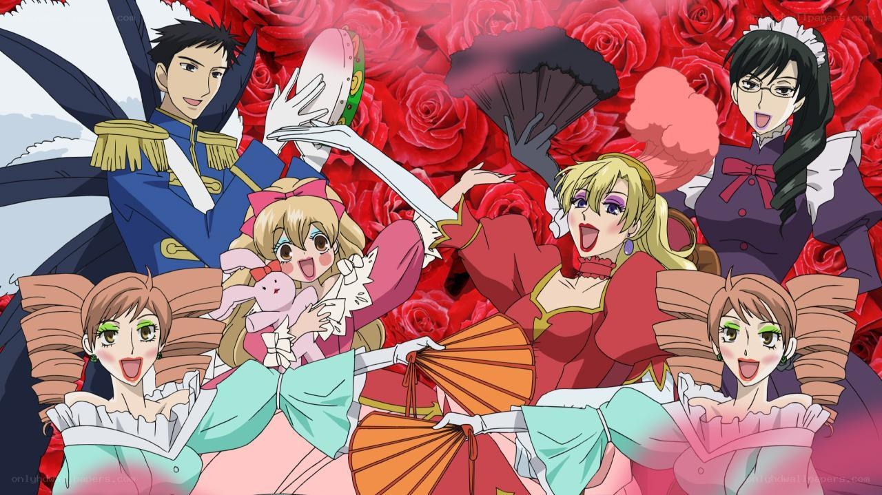 anime characters with roses