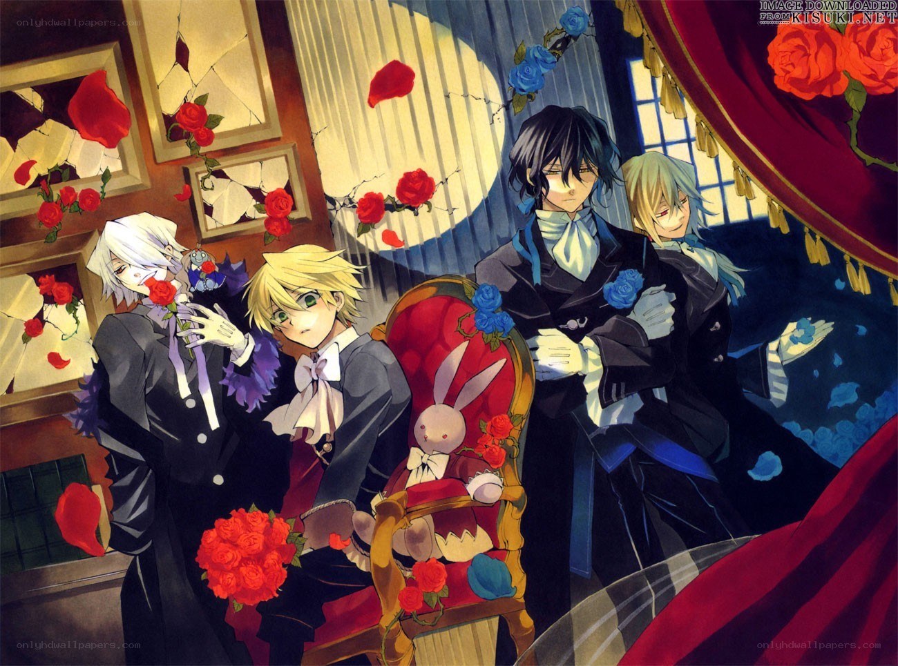 anime characters with roses