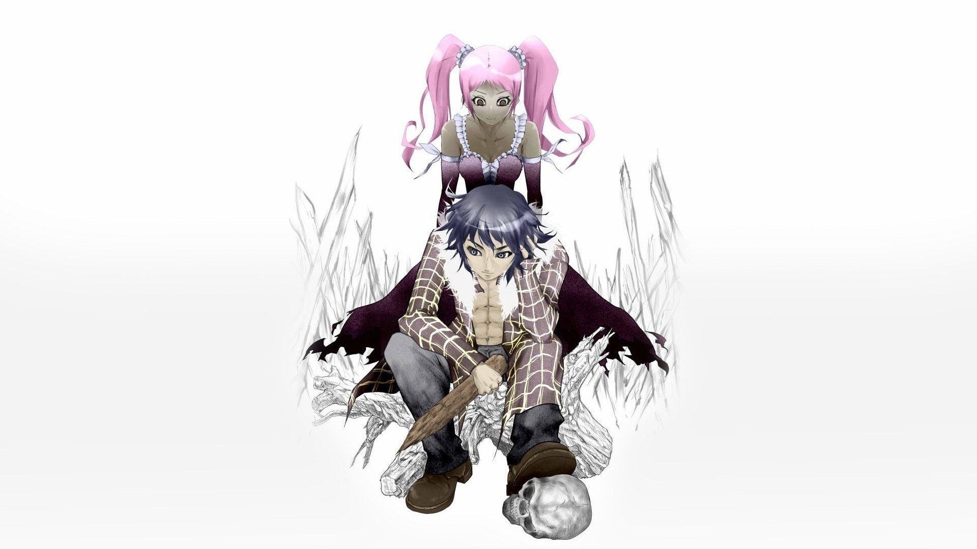 anime characters with skull