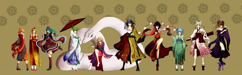 anime characters with snake