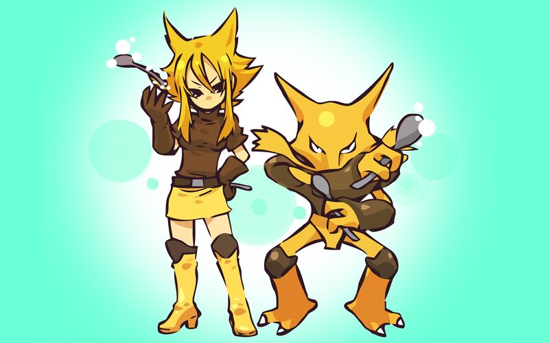anime characters with spoons