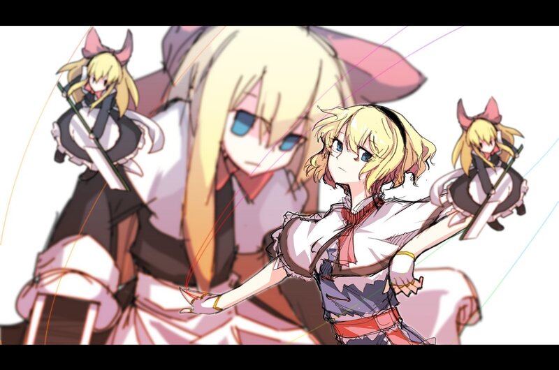 anime characters with staffs