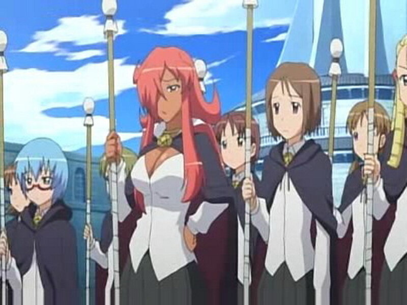 anime characters with staffs