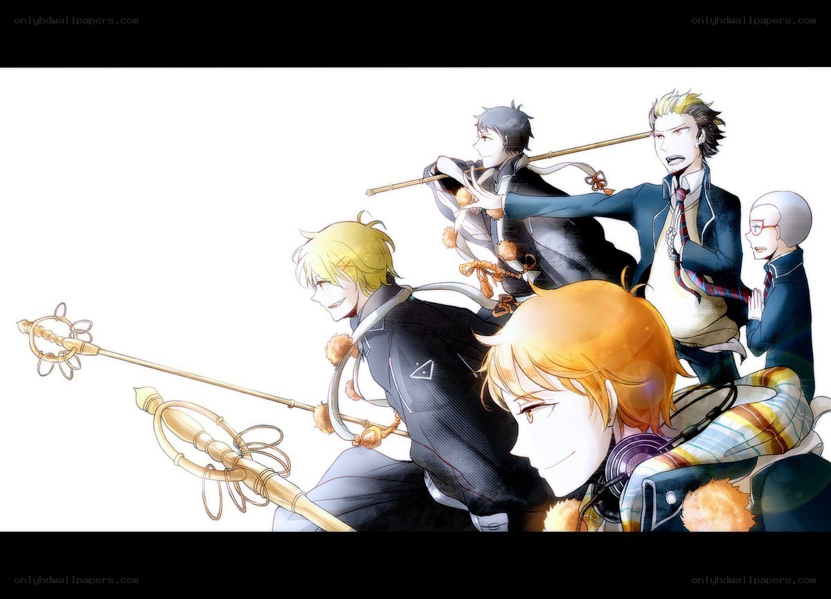 anime characters with staffs